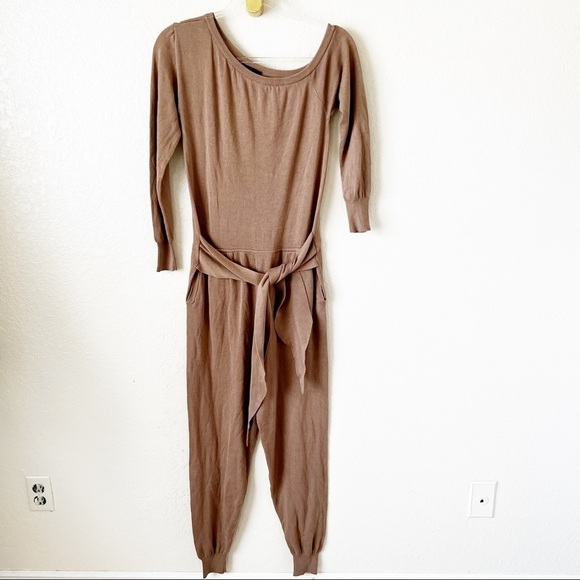 MAJORELLE Tan One-Shoulder Jumpsuit - Picture 4 of 14